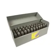 Ch Hanson Heavy Duty Steel Hand Stamp Sets, 1/4 In, 0 Thru 9; A Thru Z