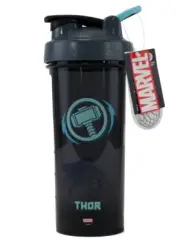Blender Bottle Marvel Pro Hero Elite Series Thor Hammer 28oz Marvel Comics Black
