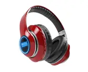 E10 Red Head-mounted Luminous Wireless Headset Stereo Headset Comfortable Ear Cups Subwoofer for Phone IPad PC Laptop
