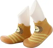 [Heeke] Toddler Shoes Baby First-Walking Trainers - Breathable Anti-Slip Toddler Shoes Socks Soft Kid Cute Non-Skid Sock Shoes Indoor Slipper Mesh Lightweight Sole Children Baby Girl Boys Floor Socks 2PCS/Set