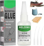 2025 New Super Glue, Universal Welding Oily Glue, Oily Welding Adhesive, Powerful Universal Adhesives, Versatile Strong Adhesive for Rubber, Plastic, Wood, Ceramic,Leather (1pcs)