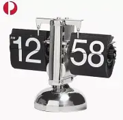 Digital Clock Display Flip Bedside Desktop Desk Table Time Antique Modern Decor