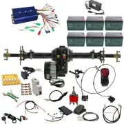 860mm Rear Differential Axle Kit Electric 72v 1500W Motor for Trike Go Kart ATV