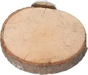 FONDOTIN Round Wooden Station Board for Animals Natural Wood Platform Stand Rack for Parrots Hamsters Mice and Gerbils for Bird Cages and Playtime Activities