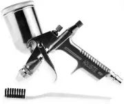 Silver Mini Air Touch up Airbrush Air Brush Paint Airbrush H V L P Gravity Feed