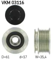ALTERNATOR FREEWHEEL CLUTCH FITS: VW PASSAT B7 1.8 TSI.VW PASSAT B7 ESTATE 1.