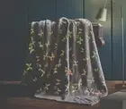 *GLOW IN THE DARK LUXURY PLUSH KIDS THROW* Blanket Butterflies Regal Comfort