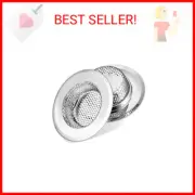 2 Pack Stainless Steel Kitchen Sink Strainer Drain Plug Filter Strainer with Lar