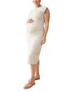 Ingrid & Isabel Maternity Ruched A Line Knit Dress