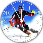 Snow Skiing Frameless Borderless Wall Clock Nice For Gifts or Decor W311