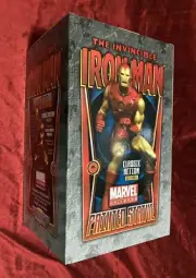 NEW 2009 BOWEN INVINCIBLE IRON MAN 12" PAINTED STATUE 206/1500 MARVEL Signed Oop