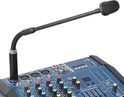 Professional XLR Gooseneck Microphone, Dynamic DJ Microphone for Mixer, 3 Pin XLR Male DJ Mic Dynamic Gooseneck Microphone