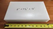 DELRIN (ACETAL) NATURAL SHEET STOCK 2.00" X 7.25" X 12.00"