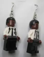 LEGO Minifigure Loop Earrings - Nick Fury - (2 Pieces)