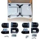 4x Foldable Laptop Table Leg Connectors, Durable Folding Table Leg Brackets