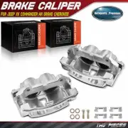 2 Front Brake Caliper w/Bracket for Jeep Grand Cherokee WK 05-10 Commander 06-10 (for: Jeep)