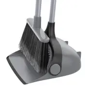 MR.SIGA Broom and Dustpan Set with Adjustable Long Handle, Upright Combo for ...