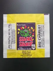 Scanlens Playtime STACKS OF STICKERS Wax Wrapper Super Rare !!