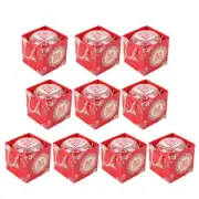 10 Sets Decorative Candy Containers Gift Wrapping Boxes Tea Storage Boxes