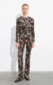 [SIEDRÉS] Flo Floral Velvet Pants