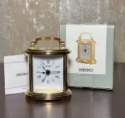 Seiko Alarm Clock 4" Gold Peyton Quartz
