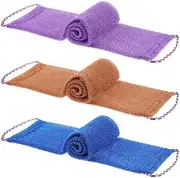 3 Pieces African Net Bath Sponge, Exfoliating Body Scrubber Back Scrubber for Shower,Exfoliating Washcloth African Net Bath Sponge Exfoliating Net for Men Women Daily Shower Bathing