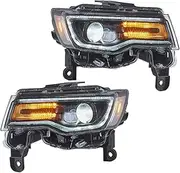 Car Front Lights Compatible for Grand Cherokee Led Headlight 2014-2022 Accessories Modified DRL Led Headlamp Assembly