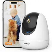 Tenda WiFi Security Camera Indoor,1080P Pet Dog Camera Baby Monitor,360° Pan/Tilt Home Security Camera with 12M Night Vision,Human&Motion Detection,Smart Tracking,2-Way Audio,SD&Cloud Storage(2.4Ghz)
