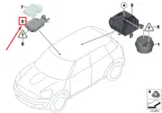 MINI COUNTRYMAN R60 Ultra Sonic-Module 65759806332 9806332 NEW GENUINE