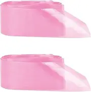 200 Pcs Pink Tattoo Clip Cord Covers, Plastic Hook Bags Tattoo Kit for Beginners, 23.6 X 2 Inches