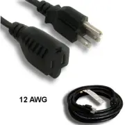 [Lot10] 100Ft Weather Proof Outdoor Power Cable NEMA5-15P/5-15R 14AWG 15A/250V S