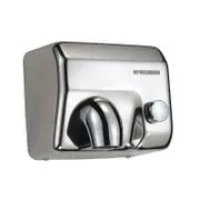 Conventional Push Start Hand Dryer Satin Polished Stainless Steel 304