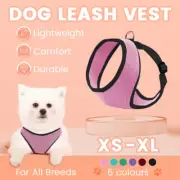 Pet Dog Cat Puppy Soft Mesh Leash Vest Harness Adjustable Clothes Breathe Lead