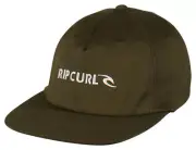 Rip Curl Brand Icon Adjustable Flexfit Hat - Olive - New