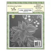 Lisa Horton Crafts Embossing Folder And Die-Bold Poinsettia Bloom (Pack of 1)