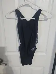 Speedo Women's Swimsuit Size 30 Team Black One Piece Prolt Super Pro Solid