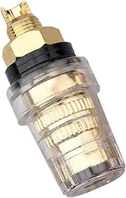 Speaker Banana Plugs,Copper Binding Post Speaker Amplifier Terminals with Transparent Cover | Detachable Video Speaker Terminal Connectors for Amplifier Speaker