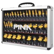 MNA Router Bits 35 Pcs Set, 35 Pieces 1/2 Inch Shank Router Bit Kit. American...