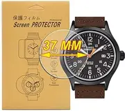 VRWOX[ 3-Pcs TPU Screen Protector For Universal Round Watch HD Film,Anti-Scratch, Anti-Fingerprint, Bubble Free (37MM)