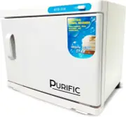 23L White UV Electric Towel Warmer Steriliser Cabinet Beauty Spa Heat Sanitiser