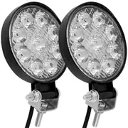 2Pcs 480W LED work light round headlight 6000K 5000LM spotlight IP68 waterproof for off-road car van truck SUV 2PCS Type1