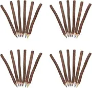 SHINEOFI Sets Erasable Wooden Pencils Tree Bark Design Jumbo Crayons Pre-sharpened Versatile for Camping Parties School Rewards Pcs