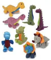 Jurassic Dinosaur Dog Toys Corduroy Crew Large Plush Squeakers Choose Character