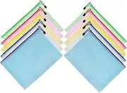 [WEKADRIN] 10pcs Transparent Mesh Zipper Document Bags Pouches for Organizing Office Supplies Travel Documents Versatile Zippered Pouches for Stationery Small Accessories