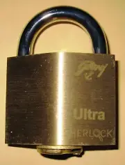 Godrej Sherlock ultra keyed padlock front door shop shutter strong dimple keys