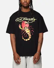 [ED HARDY] Ed Hardy Scorpion T-shirt Black - Size L L Black