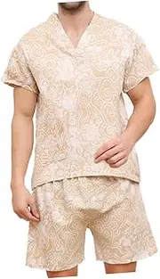BESPORTBLE 1 Set Men's Sweat Suit Male Grooming Kit Spa Bathrobe Men Client Gown Beauty Salon Pajamas Mens Thobe Spa Robe Men Summer Yukata Robe Men Bath Set Steam Man Polyester Cotton
