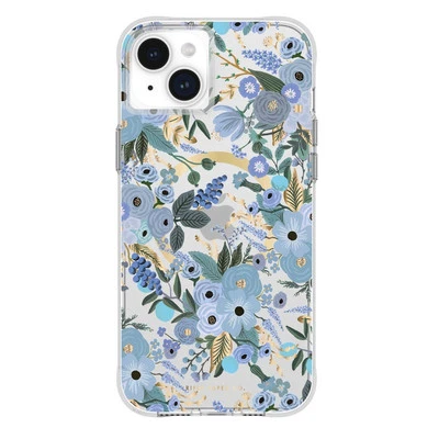 Case Mate Rifle Paper MagSafe Case for iPhone 15 Plus - Garden Party Blue