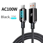 USB to Type C Fast Charge Cable LED Display USB C to C Charging Date Transfer iPhone