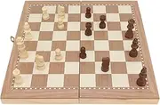 Magnetic Wooden Chess Set, Chess Boards for Adults, 3 in 1 Chess Checkers Backgammon Game Set, 11.6in Folding Board, Portable Travel Chess Board Game Sets with Game Pieces Storage Slots